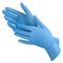 Gants bleu nitrile non poudrés X100